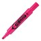 Avery HI-LITER Desk-Style Chisel Tip Highlighters - Fluorescent Pink Ink/Black Barrel (1-Dozen)